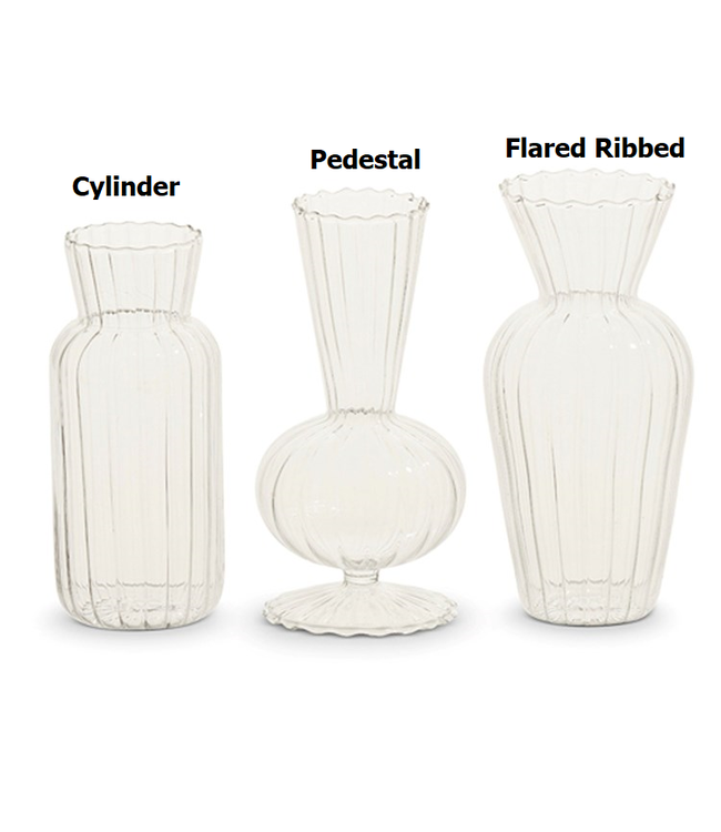 6” Clear Bud Vases