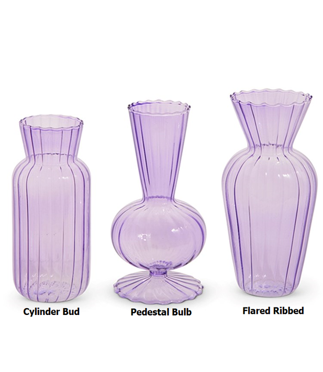 6” Purple Vases