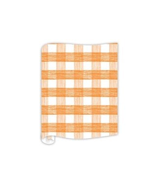 ROSANNE BECK COLLECTIONS Plaid Table Runners - Orange Gin Lane