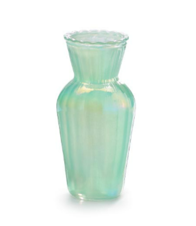 Pearlized Bud Vase Mint Green