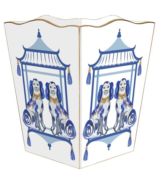 Wastepaper Basket Scalloped Top