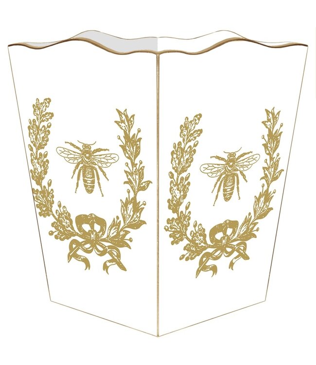 Wastepaper Basket Scalloped Top