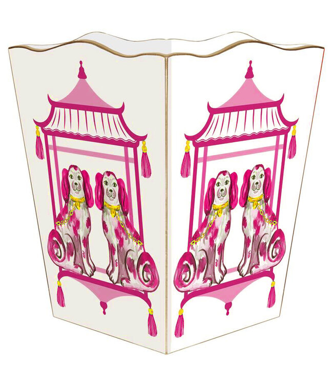 Wastepaper Basket Scalloped Top