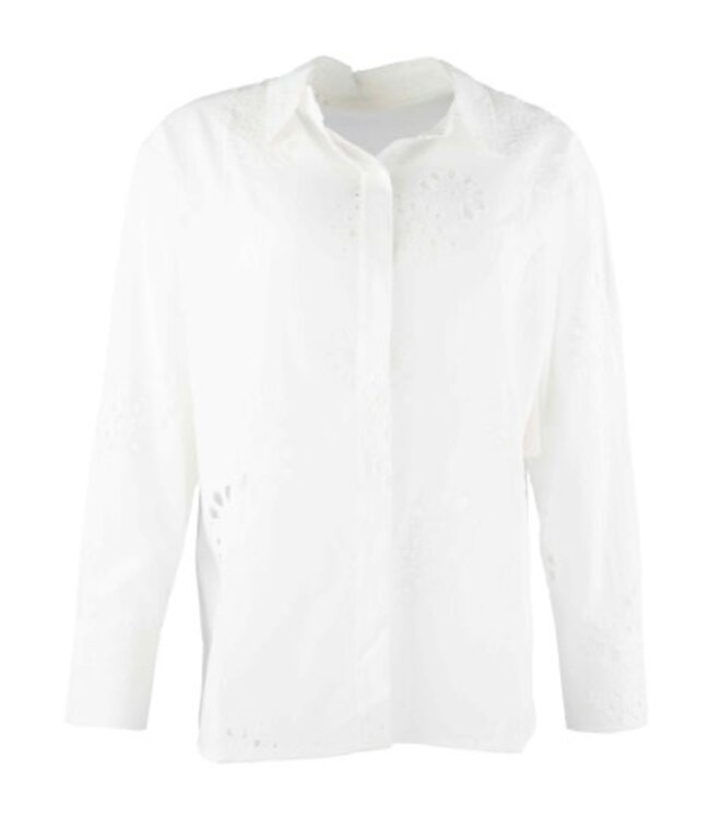 KUT FROM THE KLOTH Marissa Eyelet Embroidery Button Down