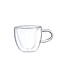 Double Walled Clear Heart Shaped Espresso Cup