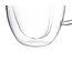 Double Walled Clear Heart Shaped Espresso Cup