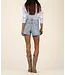 KUT FROM THE KLOTH Jane High Rise Long Short with Raw Hem