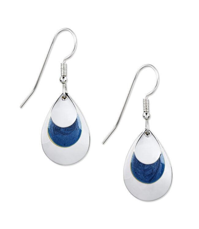 SILVER FOREST Silver Blue Evening Rain Earrings