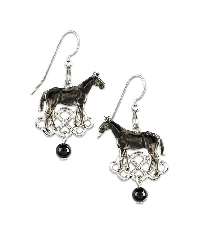 SILVER FOREST Black Beauty Earrings