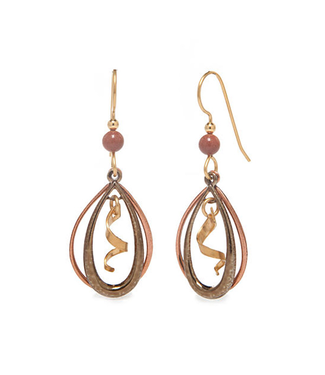 SILVER FOREST Open Teardrop Duo with Spiral Earrings