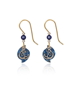 SILVER FOREST Open Curl on Paisley Earrings