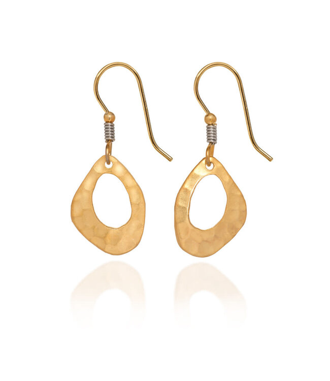 SILVER FOREST Open Shape and Wire Wrap Earrings