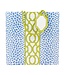 Knots and Spots Blue/Green - Med Square