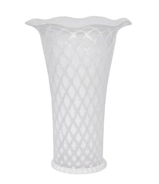 JULISKA Trellis 9" Flared Vase - White