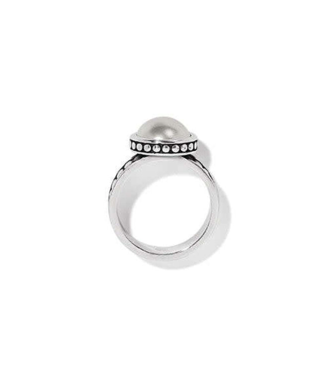 BRIGHTON Pebble Dot Pearl Wide Band Ring
