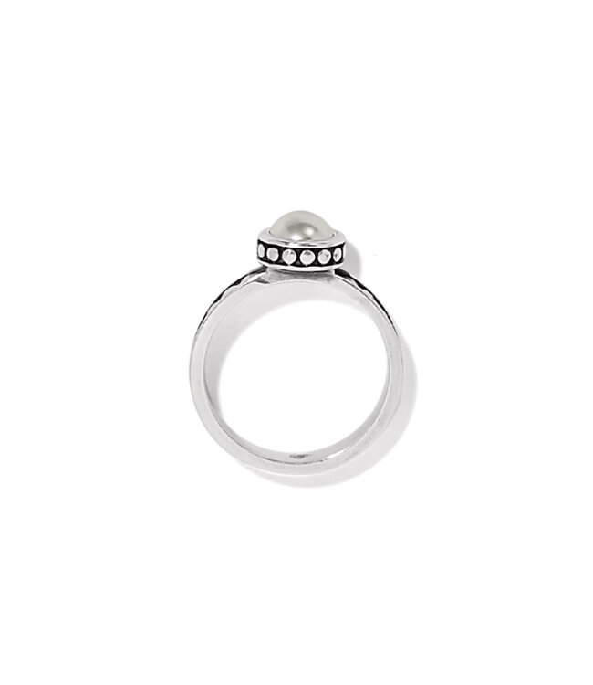 BRIGHTON Pebble Dot Pearl Slim Band Ring