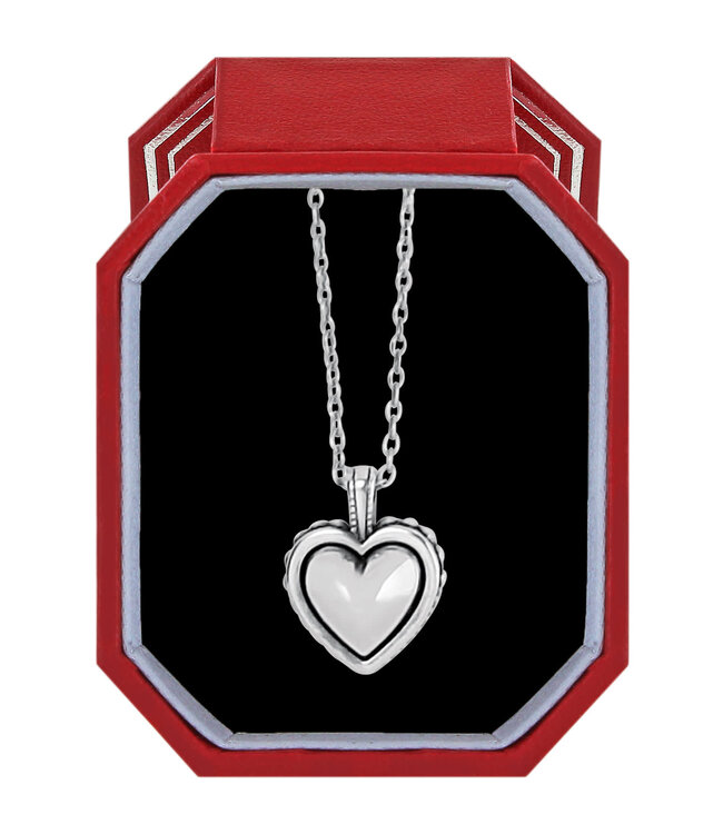 BRIGHTON Pretty Tough Bold Heart Petite Necklace Gift Box