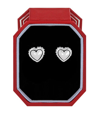 BRIGHTON Pretty Tough Petite Heart Post Earrings Gift Box