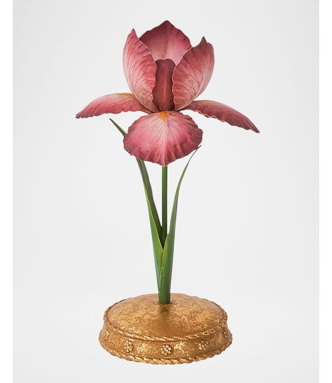 JULISKA Meadow Walk Iris 9" Candlestick - Pink