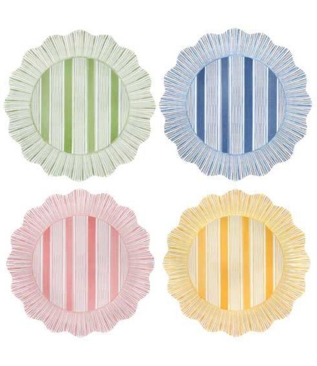JULISKA Cabana Stripe Melamine Dinner Plate