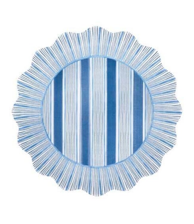 JULISKA Cabana Stripe Melamine Dinner Plate