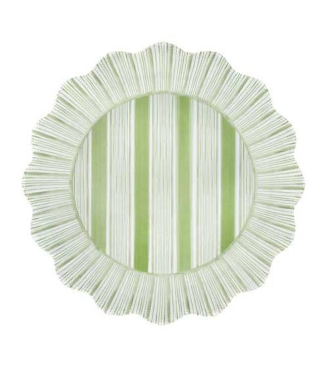 JULISKA Cabana Stripe Melamine Dinner Plate