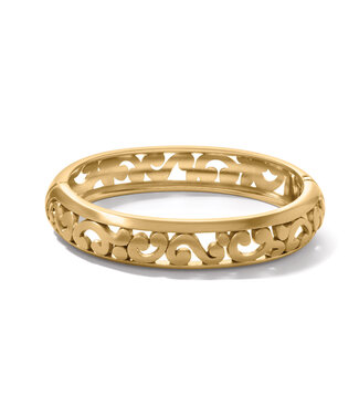 BRIGHTON Contempo Medium Hinged Bangle Gold