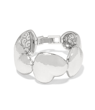 BRIGHTON Trianon Heart Silver Link Bracelet