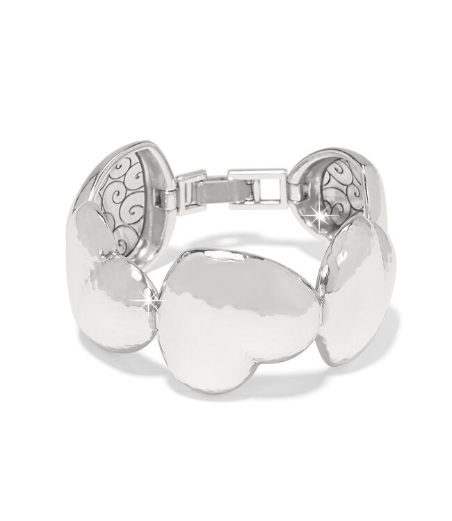 BRIGHTON Trianon Heart Silver Link Bracelet