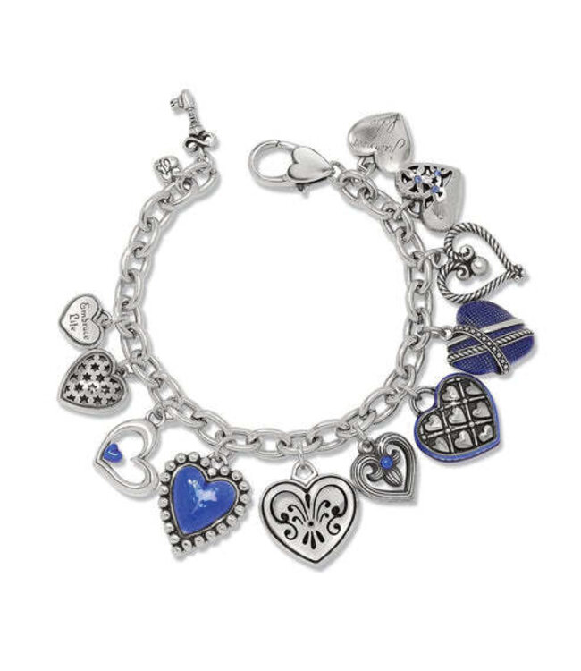 BRIGHTON One Heart Link Charm Bracelet