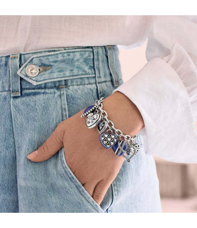 BRIGHTON One Heart Link Charm Bracelet