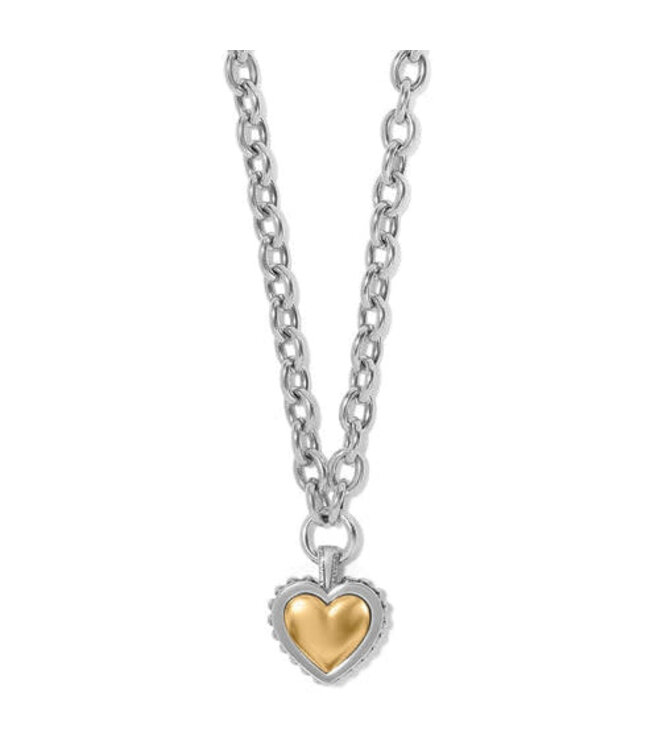 BRIGHTON Pretty Tough Bold Heart Necklace