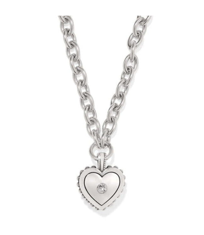 BRIGHTON Pretty Tough Bold Heart Necklace