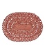 JULISKA Straw Loop Oval Placemat