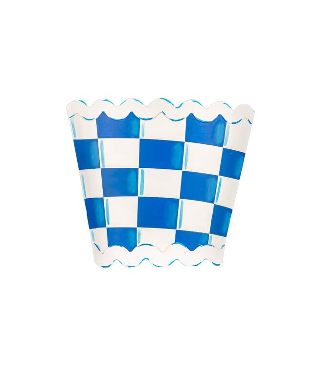 THE ROUND TOP COLLECTION Blue & White Checked Pocket