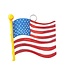 THE ROUND TOP COLLECTION Mini Waving Flag Charm