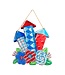 THE ROUND TOP COLLECTION Whimsy Flowers & Firecracker PVC Door Hanger