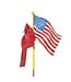 THE ROUND TOP COLLECTION Cardinal & Flag