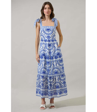 Emely Rivera Tropics Tiered Maxi Dress
