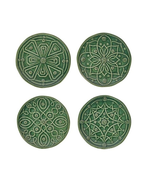 JULISKA Jardins Du Monde Side/Cocktail Plate Basil - set of 4
