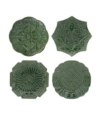 JULISKA Jardins Du Monde Dessert/Salad Plate Basil - Set of 4