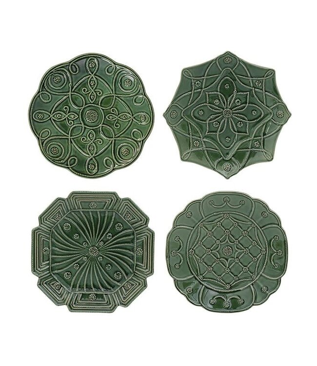 JULISKA Jardins Du Monde Dessert/Salad Plate Basil - Set of 4