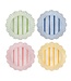 JULISKA Cabana Stripe Melamine Dinner Plate  - Set of 4
