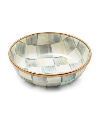MACKENZIE CHILDS Sterling Check Relish Dish
