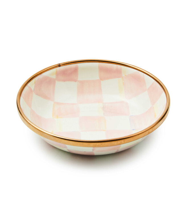MACKENZIE CHILDS Rosy Check Dipping Bowl