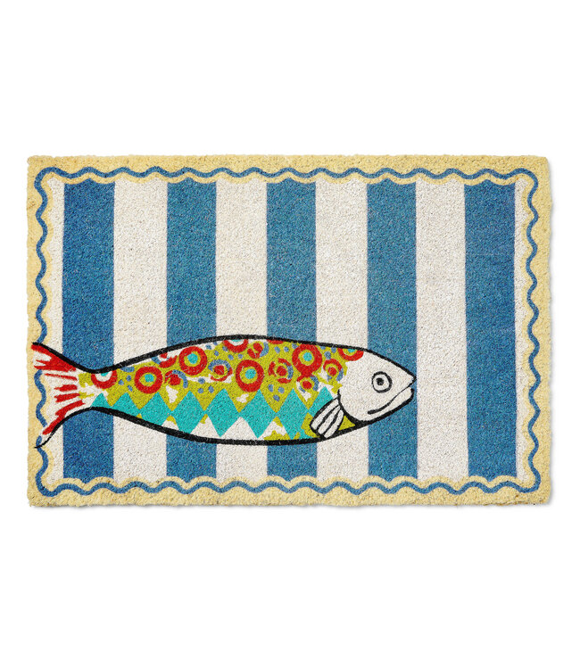 MACKENZIE CHILDS Go Fish Entrance Mat