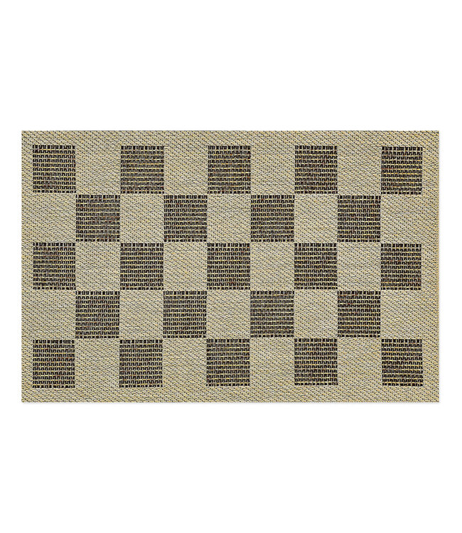 MACKENZIE CHILDS Black Check 2' x 3' Indoor/Outdoor Rug