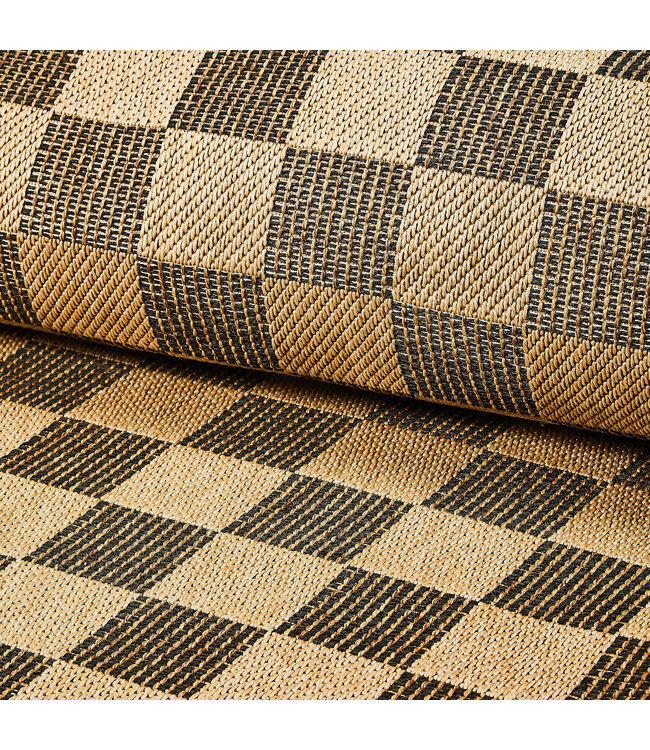 MACKENZIE CHILDS Black Check 2' x 3' Indoor/Outdoor Rug