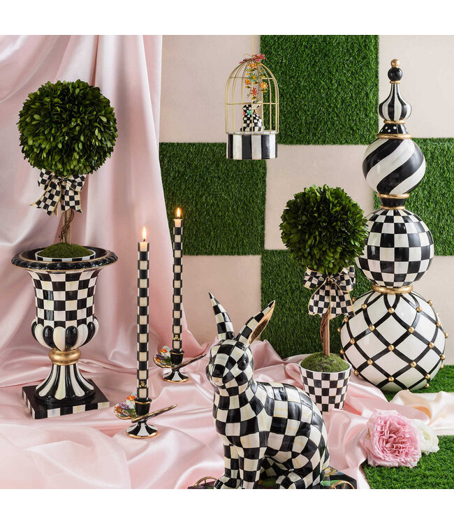 MACKENZIE CHILDS Courtly Boxwood Topiary Drop In