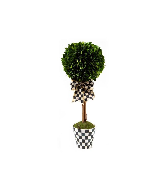 MACKENZIE CHILDS Courtly Boxwood Topiary Drop In